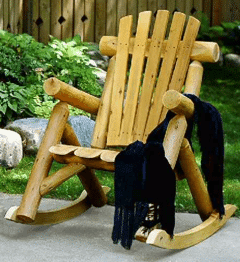 Log Rocking Chair