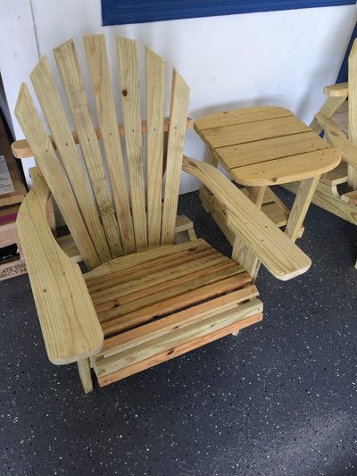 Adirondack Chairs & Table